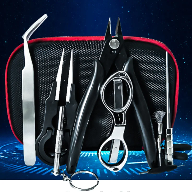 X9 мини катушка DIY комплект сумка Vape инструменты мастер DIY комплект с ом тестер метр плоскогубцы для RDA RTA атомайзер Восстановленный танк электронная сигарета