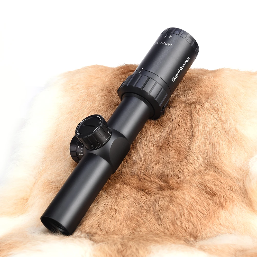 WESTHUNTER 1-5X24 компактный охотничий прицел Mil Dot сетка Riflescope противоударные башенки Блокировка сброса оптических прицелов для воздушного пистолета