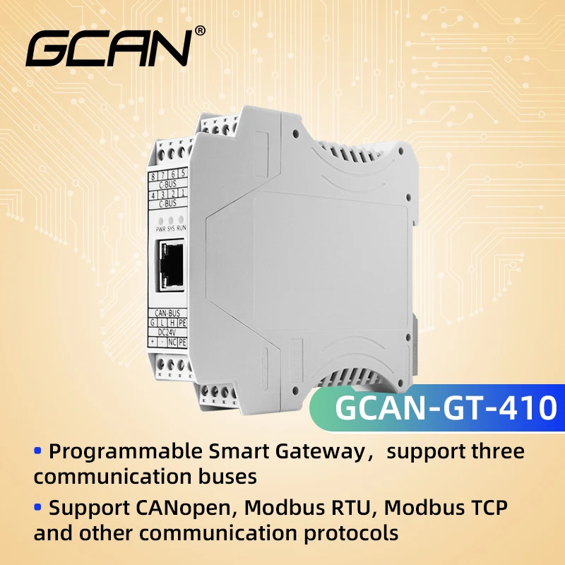 Программируемый преобразователь шлюза шины RS232/485 Ethernet CAN WIFI 4G Поддержка CANopen Modbus