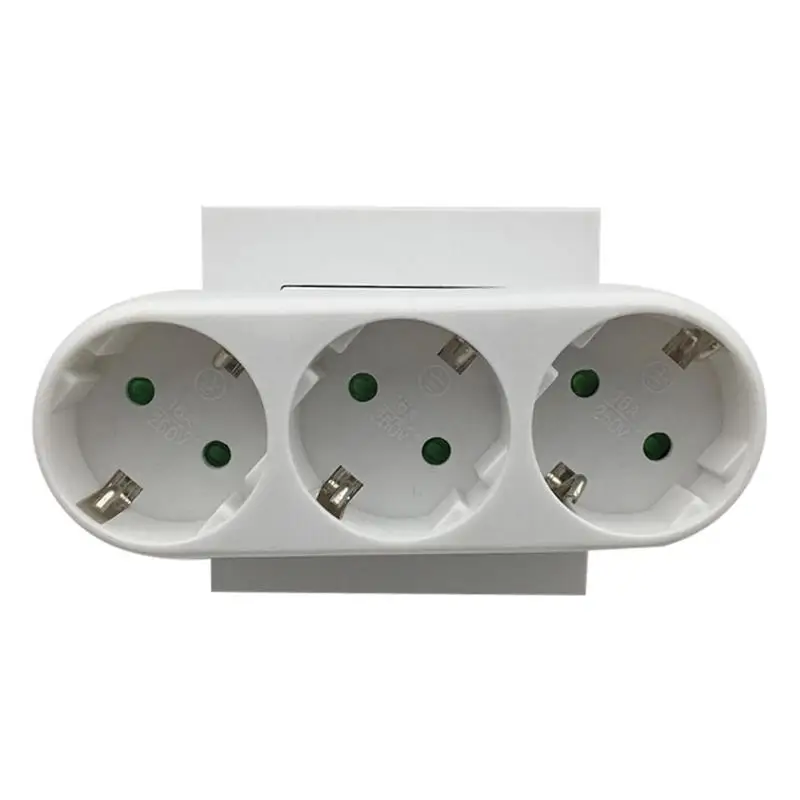 Европейский адаптер для конвертации штепсельной вилки от 1 до 2 3 t 4 способа ЕС