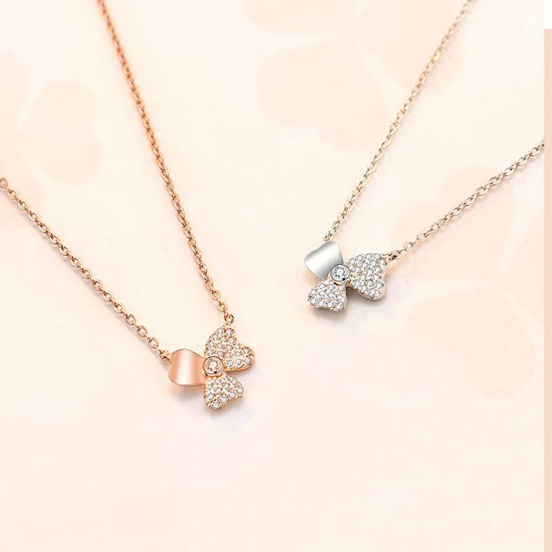 Длинное ожерелье из серебра 925 пробы с фианитами|Ожерелья| |