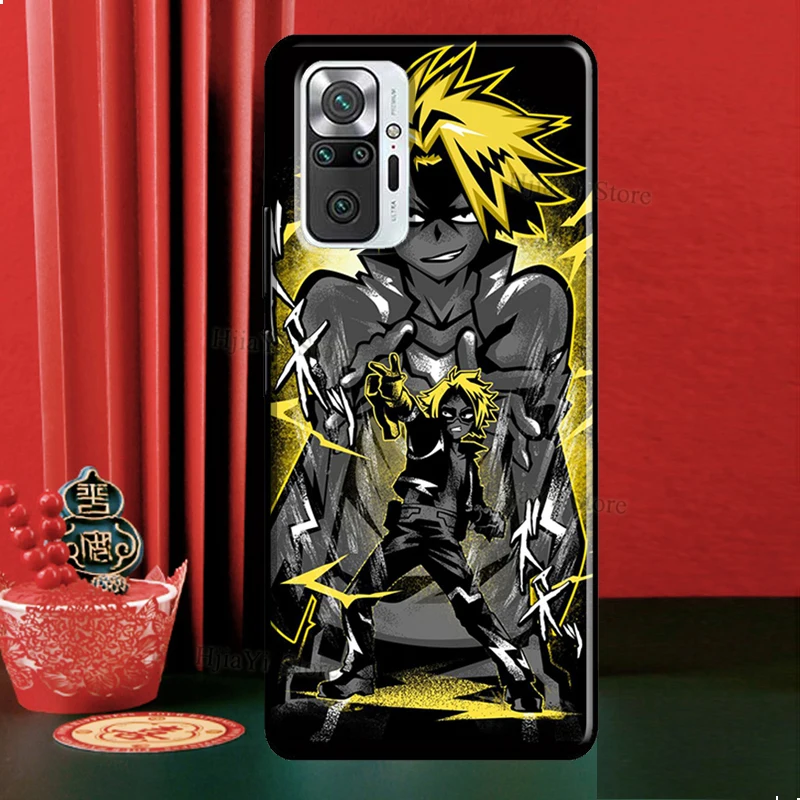 Denki Kaminari My Hero Academia For Xiaomi Redmi 10 9A 9C 9T Case Cover For Redmi Note 9 Pro 8 10 11 Pro Note 10S 11S Capa images - 6