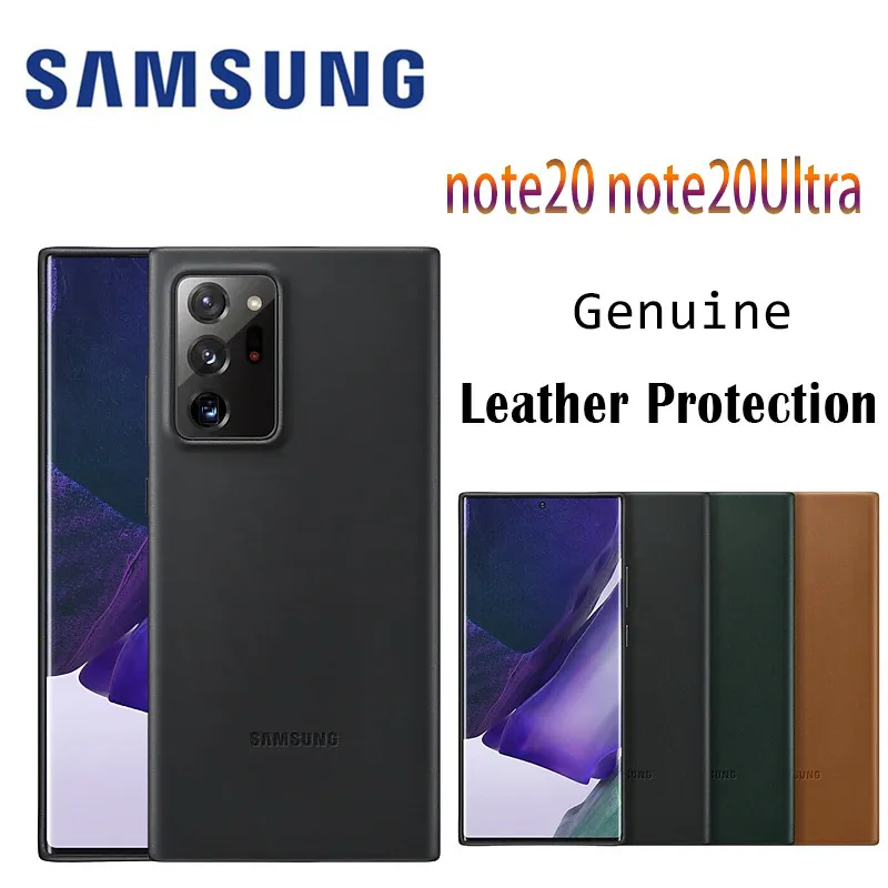 Original Samsung Leather Protection Cover Comfortable Grip EF-VN985 Leather Back Case For Galaxy NOTE 20 Note 20 Ultra 5G