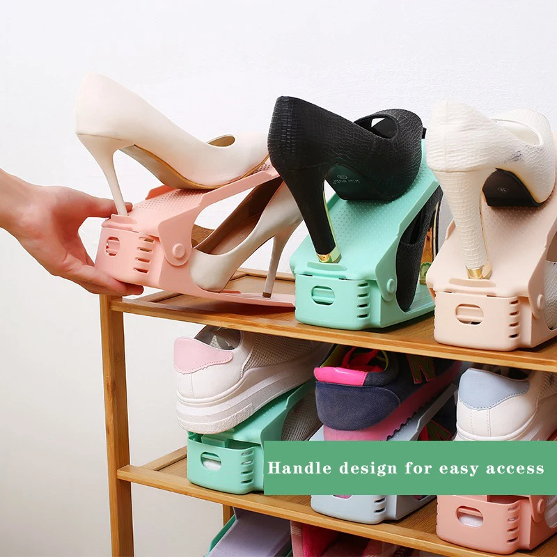 Прочный регулируемый держатель для обуви 10 шт. органайзер экономя пространства