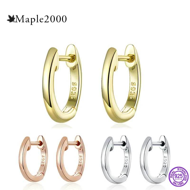 Женские серьги кольца из серебра 925 пробы с фианитами|Серьги-кольца| |