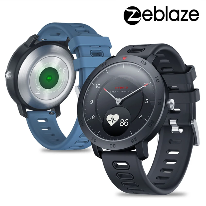 Смарт часы Zeblaze Hybrid умные с пульсометром монитором кровяного давления