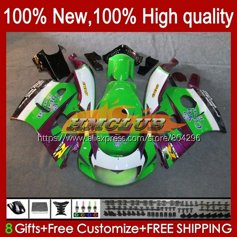 

Body For SUZUKI GSX-R600 GSXR750 GSXR Green white 600 750 SRAD 1No.53 GSXR600 96 97 98 99 00 1996 1997 1998 1999 2000 Fairings