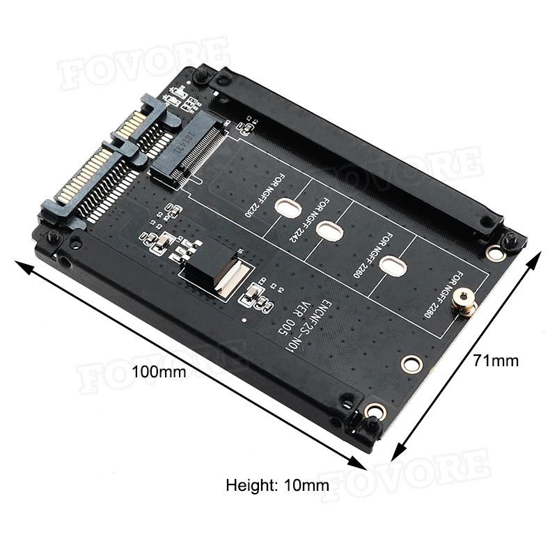 Металлический Чехол B + M Key M.2 NGFF SSD до 2 5 SATA 6 карта адаптера с разъемом для корпуса M2