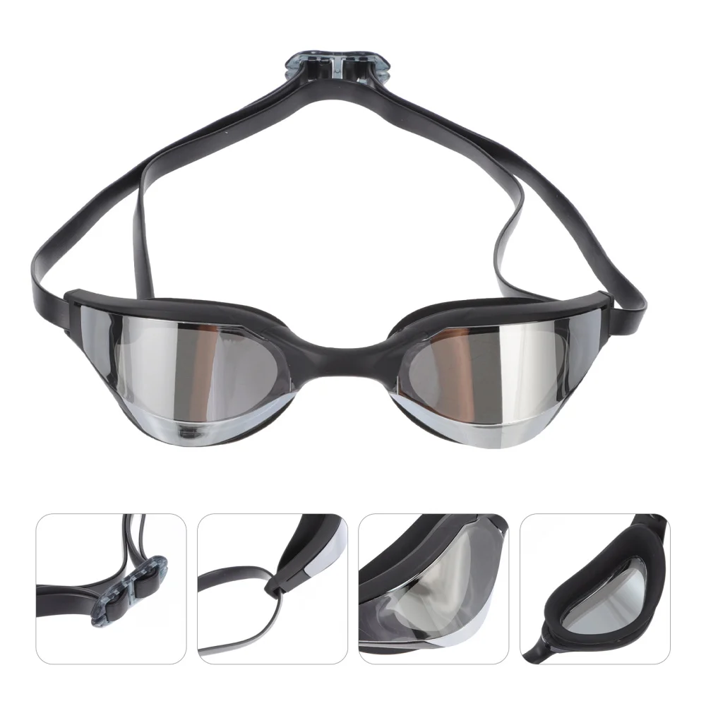 

1 Pair Swimming Glasses Unisex Lightweight Waterproof Clear Myopia Swim Eyewear