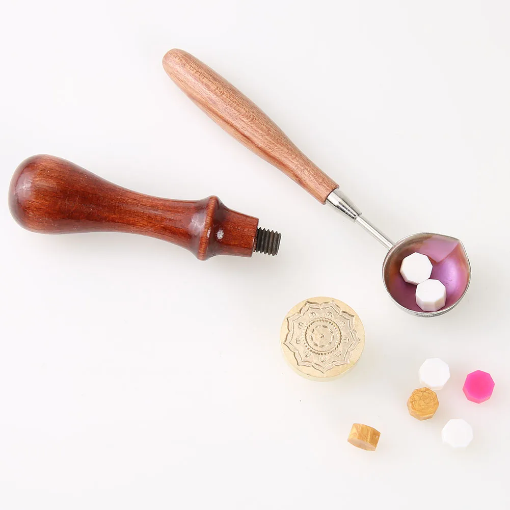 Печать растений цветок печать Воск Ретро Античное запечатывание воск штампы для