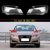 for audi a8 2011 2012 2013 car front headlight cover headlamp lampshade lampcover head light lamp caps glass lens shell case