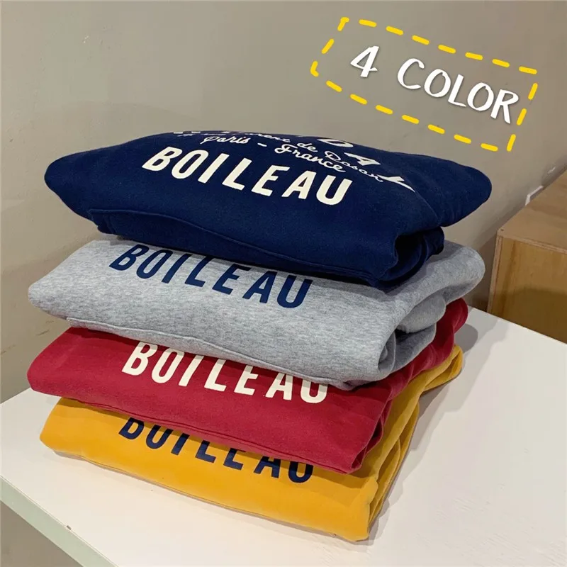 

Hooded Sweatshirts For Women Autumn Winter Letter Print Thick Pullover Fashion Plus Size Long Sleeve Hoodie