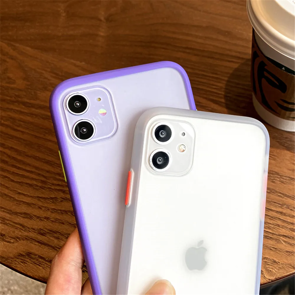 Матовый чехол-бампер для iPhone SE 2 11 Pro Xs MAX XR 6 6s 7 8 Plus | Мобильные телефоны и
