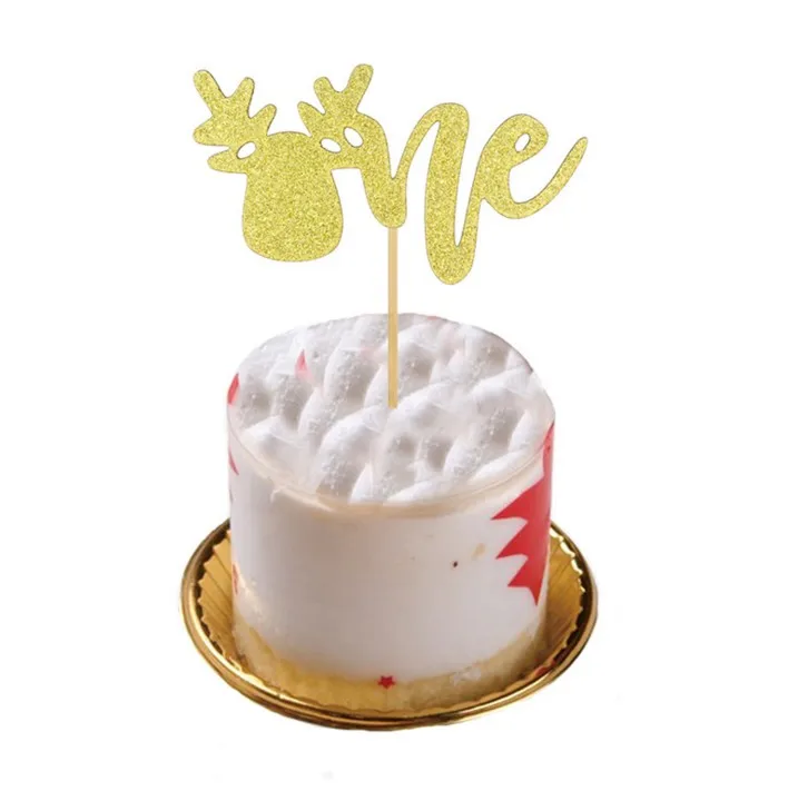 2 шт Горячая продажа бумажная Рождественская Лось Снежинка одна буква Торт