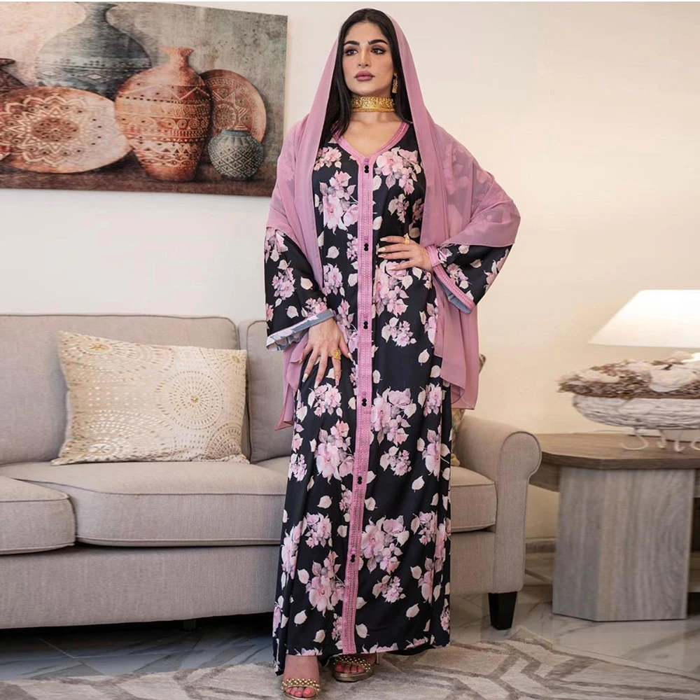 

Рамадан ИД Мубарак Абаи Дубай, Турция мусульманское платье Ислам Абаи s платья для Для женщин мусульманская одежда Longue Femme кафтан