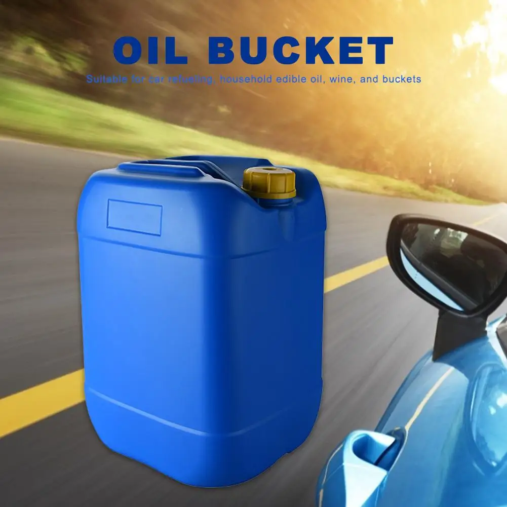 25L Oil Gasoline Container Gas Fuel Tank Spare Plastic Petrol Tanks Gasoline Oil Container Fuel-jugs Blue Car Container