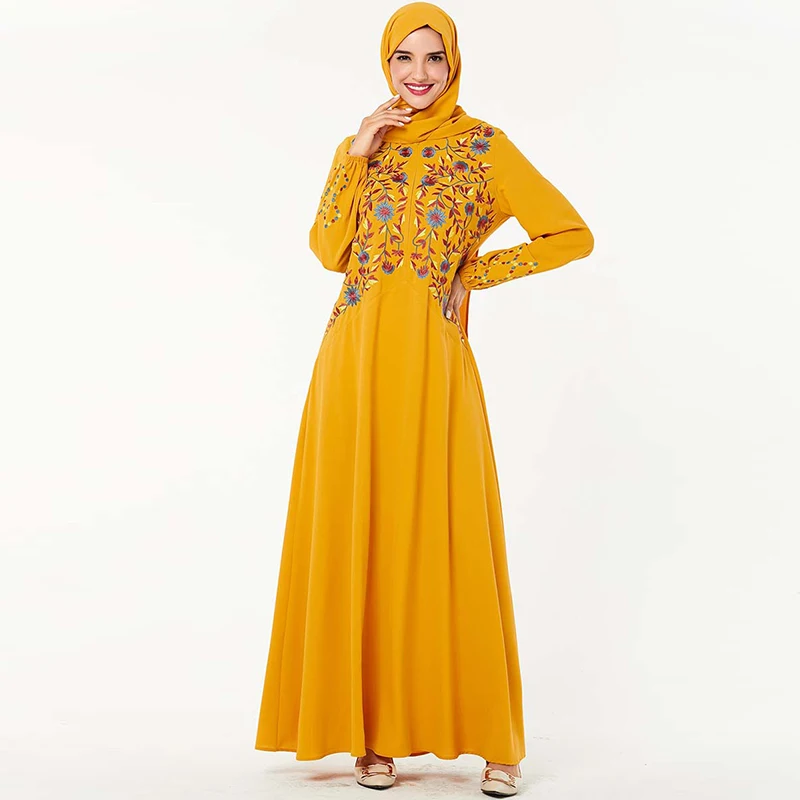 Abaya Kaftan Дубайский хиджаб мусульманское платье мусульманская европейская одежда