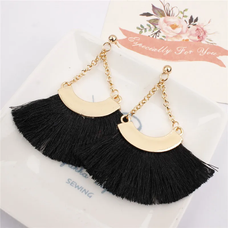 X ROYAL Винтаж в этническом стиле Стиль Для женщин сережки с кисточками Boho
