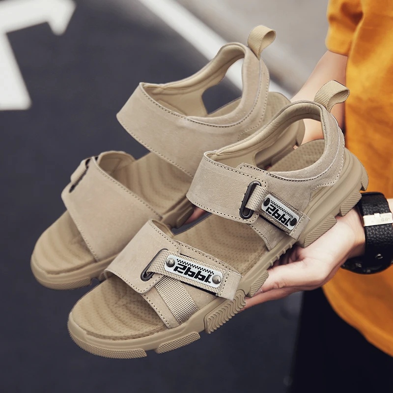 

Sandalia Masculina Men Summer Sandals Mens Roman Plage Sandales Big Sandalias Hombre Sandal Shoes Leather Walking