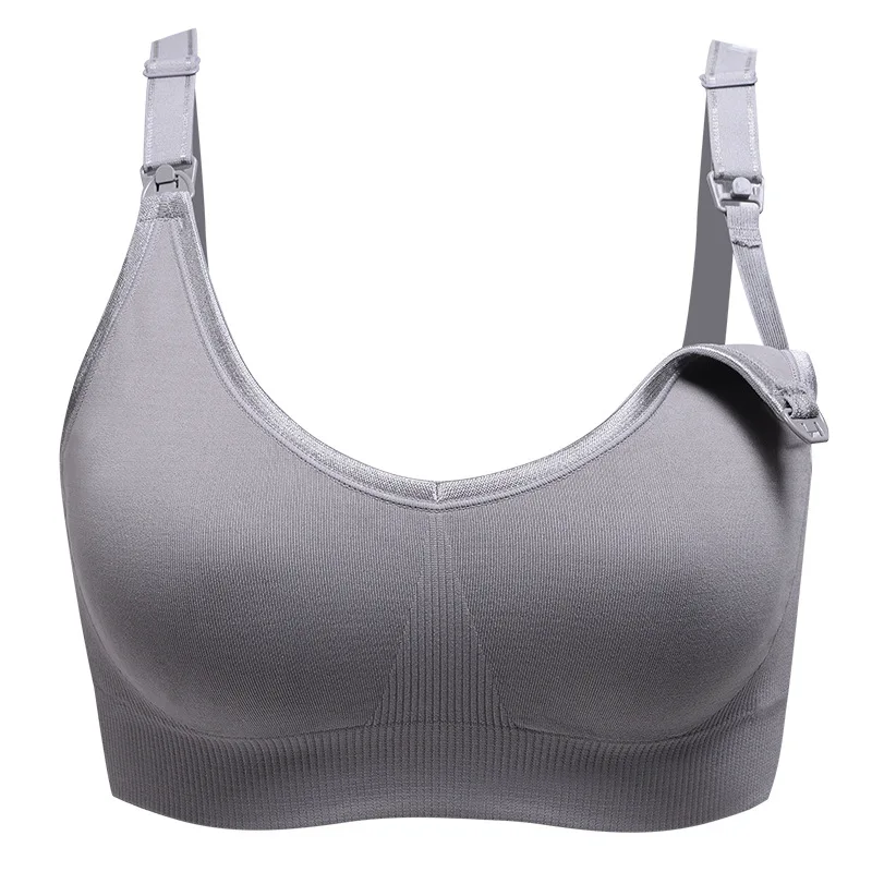 

Thin breast-feeding bra without steel ring large seamless pregnant women's underwear open or close breathable breast-feeding bra