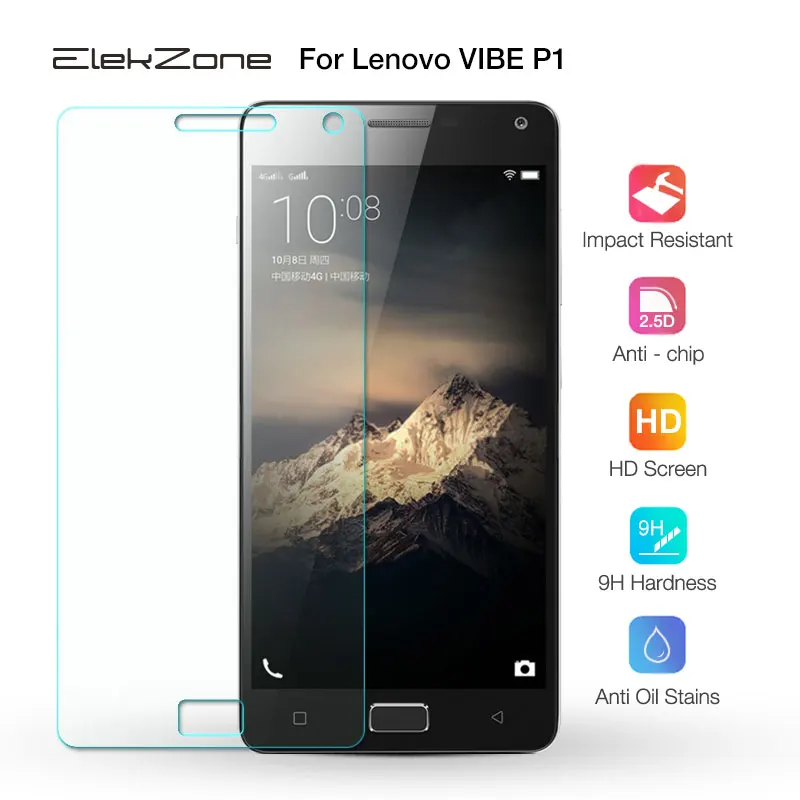 Закаленное стекло пленка 9H HD для Lenovo VIBE P1 защитное 2.5D Защитное экрана|Защитные