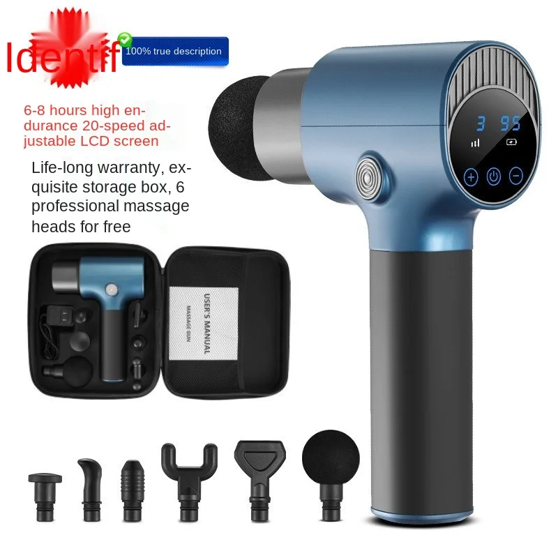 

6 Head Mini Massage Gun Fitness Back Muscle Massager Masajeador for Body Vibrators USB Electric LED Massage Gun Send Handbag