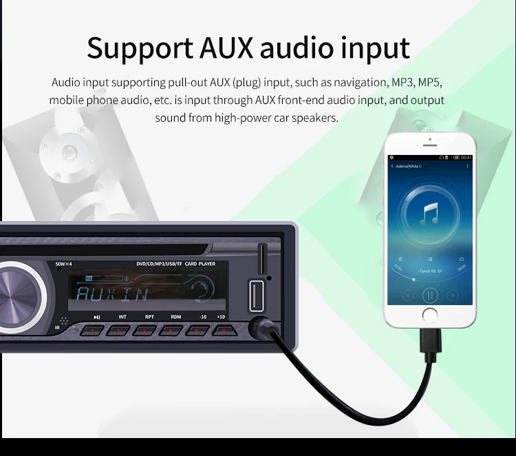 ALLOYSEED 8169A 1 Din Bluetooth автомобильный стерео MP3-плеер 1din Авторадио CD VCD DVD AUX USB FM радио Авто Аудио Автомобильный плеер головное устройство