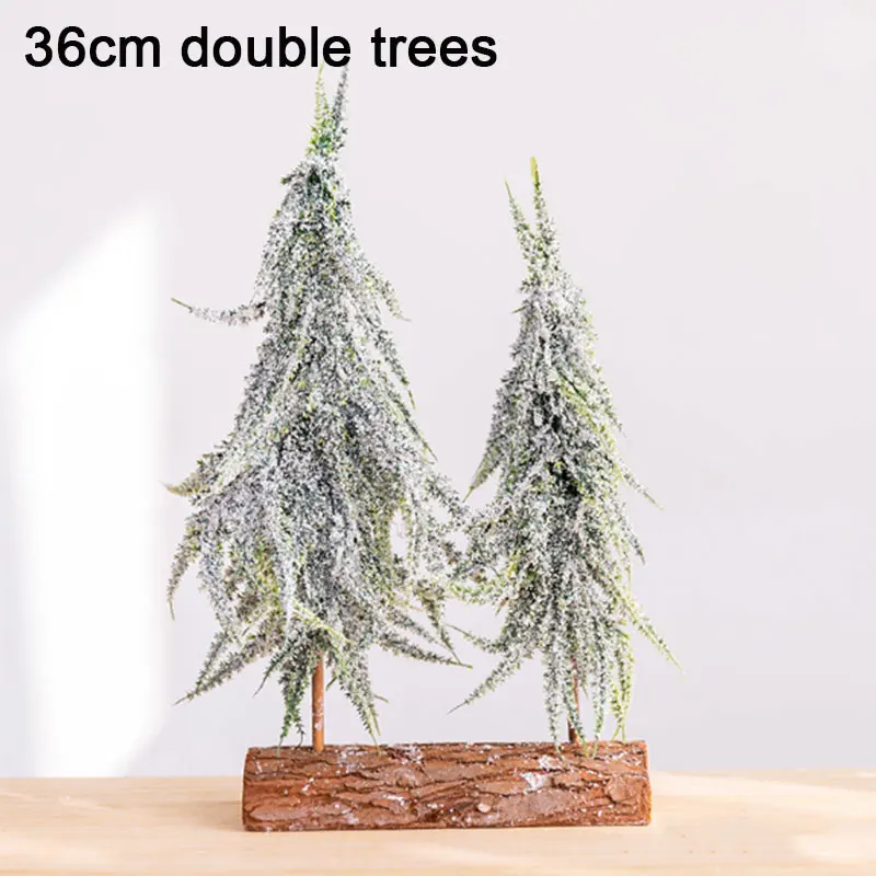 Рождественская елка для украшения дома снежные поддельные пинетки украшение