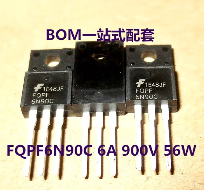 

Mxy 10PCS FQPF6N90C TO-220F 6N90C 900V56W TO-220 FQPF6N90 TO220F 6N90