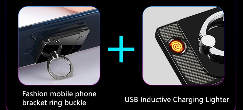 Отпечаток пальца USB перезарядка для курения Электрический подарок металлическая зажигалка для бойфренда отца подруги подарок на Рождество
