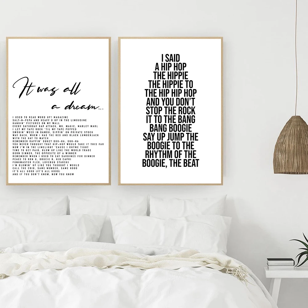 Плакаты и принты в стиле хип-хоп объемные настенные картины для гостиной Декор