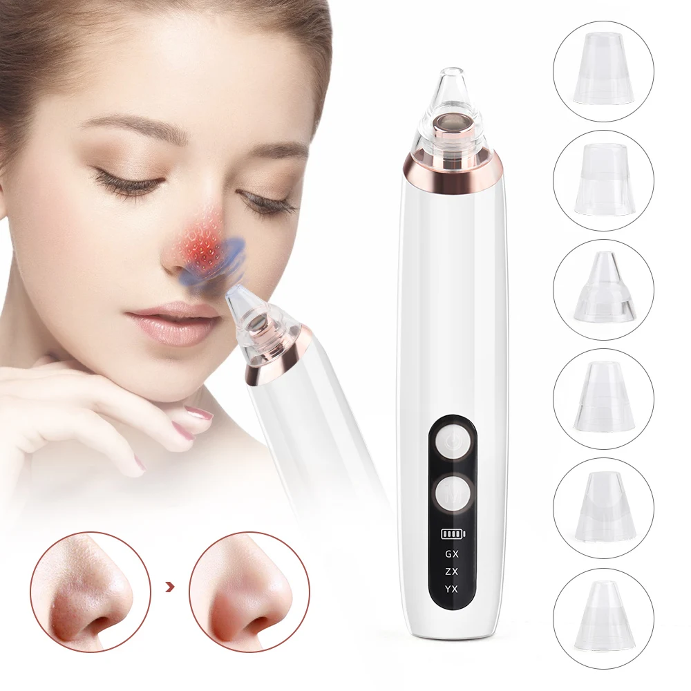 

T Zone Pore Acne Pimple Removal Vacuum Suction Blackhead Remover Face Deep Nose Cleaner Facial Cleaning Skin Care Tools Dropship