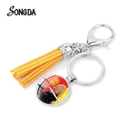 Фильм Убить Билла невесты брелок Классический фильм стекло плакат изящная женская сумка кулон кожа брелок с кисточкой Подвески