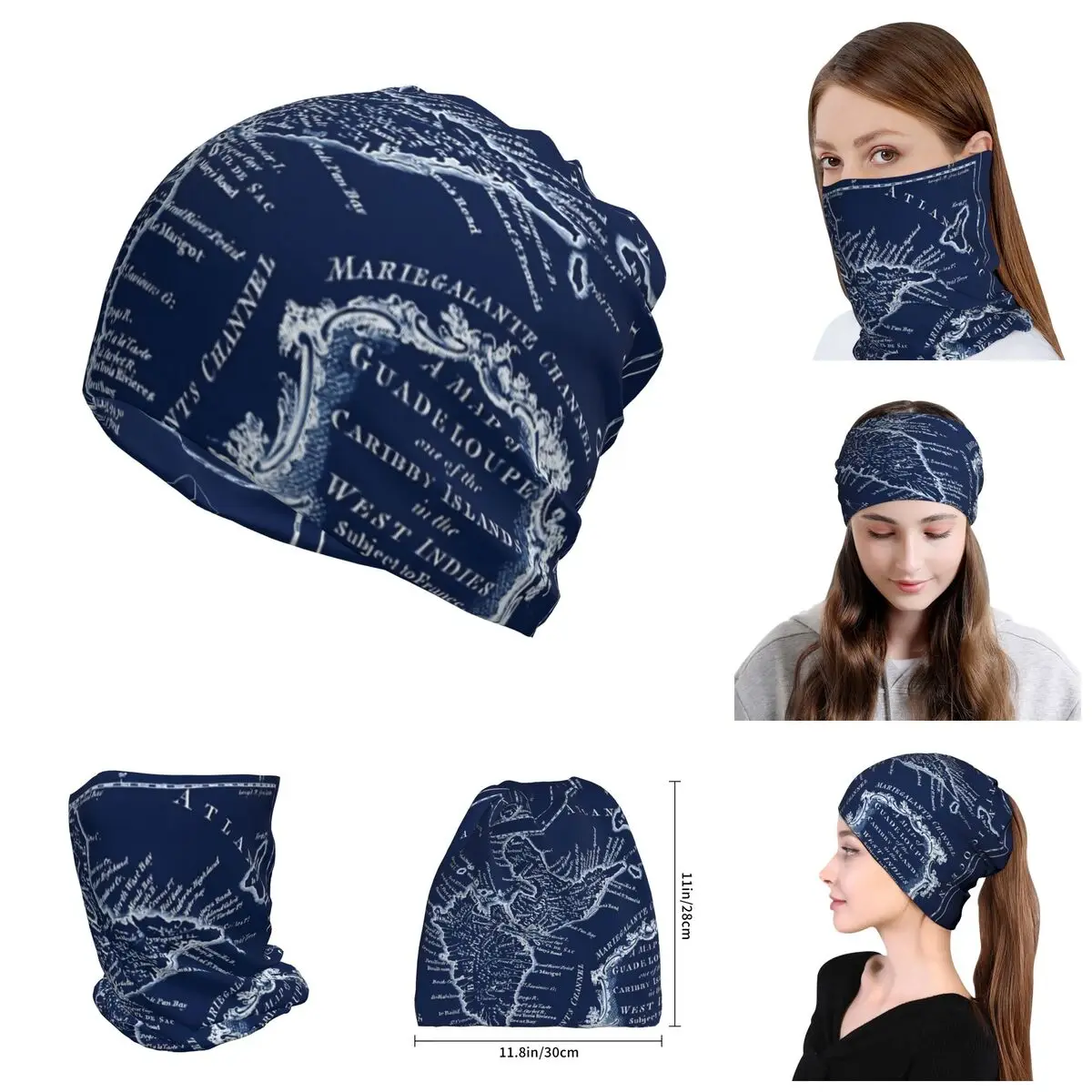 

Bonnet Hats summer Map Of Guadeloupe 1759 1 hats Novelty Graphic Unisex R276 Knitting Hat