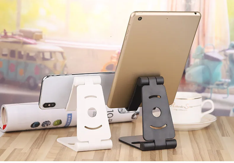 Складной пластиковый держатель для телефона Vogek, подставка для iPhone 7, 8 plus, X, для samsung S9, яркие цвета, подставка для планшета, настольный держатель для телефона