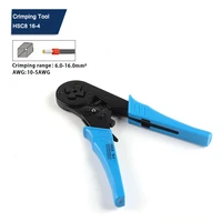 hsc8 16 4 crimper plier adjustable crimping tools for 6 0 16 0mm2 10 5awg cable end sleeves wire ve tube terminal connectors