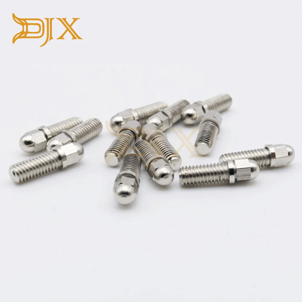 DJX 25 шт. шестигранные гайки M3 из нержавеющей стали с круглой цилиндрической
