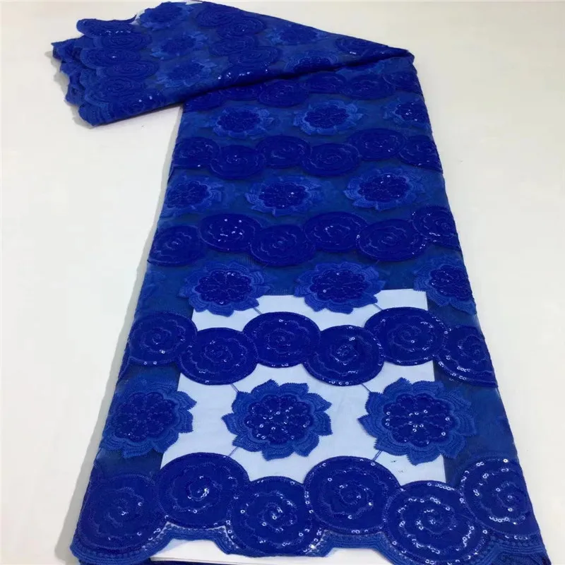 

Синяя африканская сетка, кружево, шифоновая ткань, блестки, кружево, лазерная ткань, кружева с цветочным узором, кружева, ткань для нигерийск...