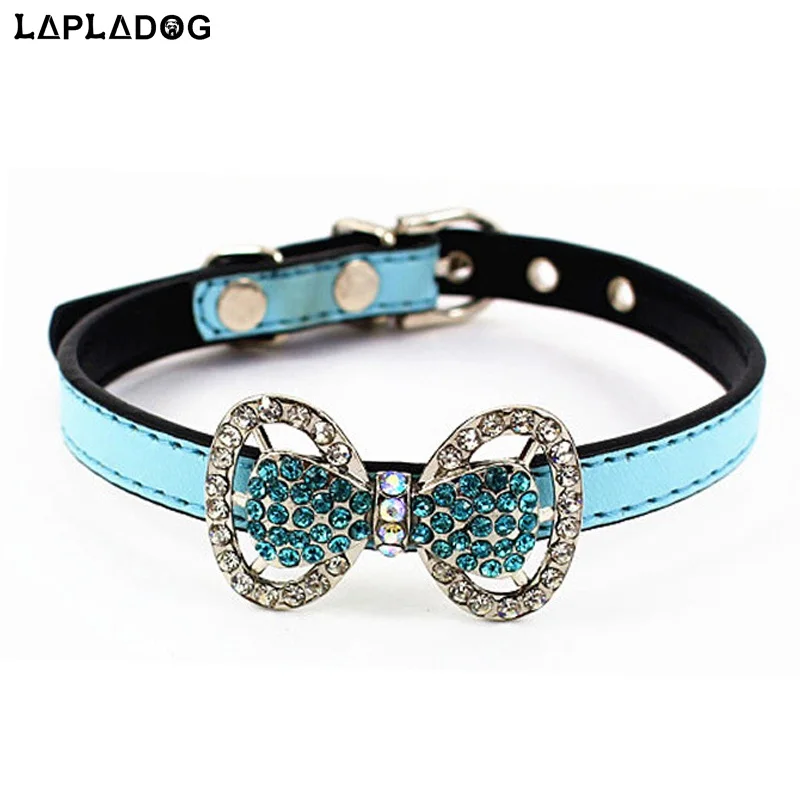 Ошейник поводок со стразами воротники ожерелья кошка домашние красивые