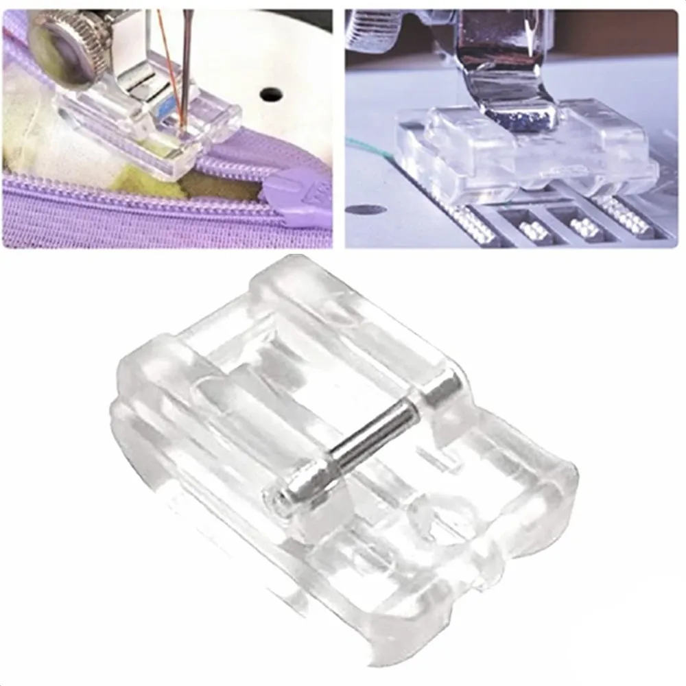 Household Sewing Machine Parts Presser Foot Invisible Zipper Foot Plastic for singer brother white janome juki Sewing Accessorie