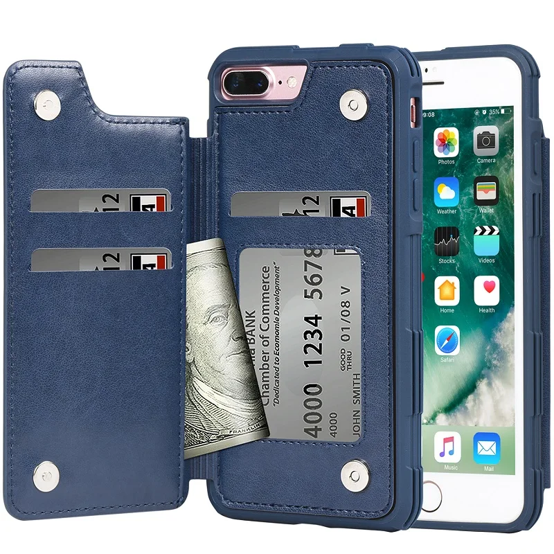 

Arae Luxury Magnetic PU Leather Wallet Flip Phone Case For iPhone 12 11 Pro Max XR XS MAX 7 8 Plus X Body Business Back Cover