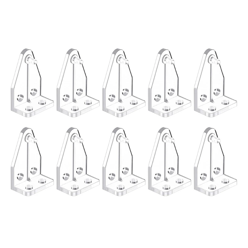 

10 Pieces Hold Down Brackets Clear Plastic Blinds Bottom Rail Holder Clips Replacement for 2 Inch Horizontal Blinds Shades Doors
