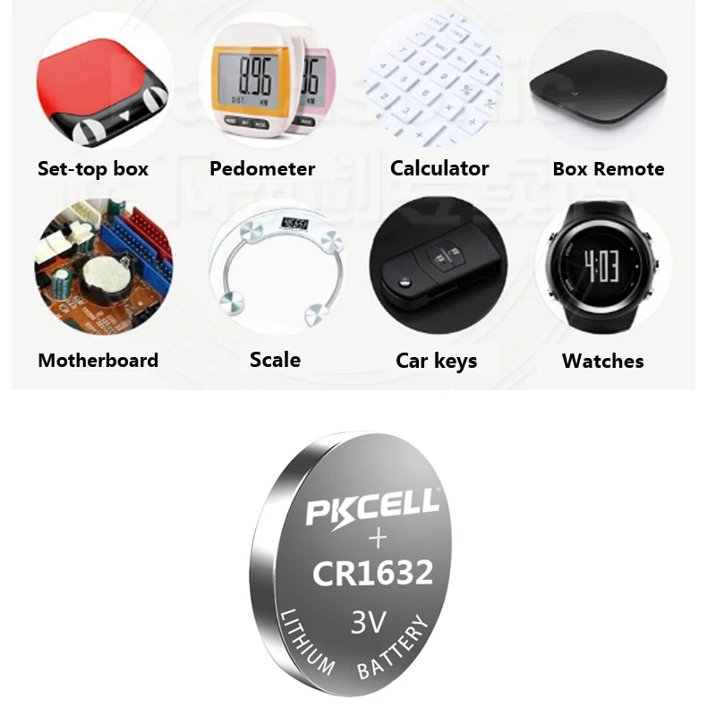 20 шт. новые Литиевые Батарейки PKCELL CR1632 ECR1632 1632 BR1632 DL1632 3 в | Электроника