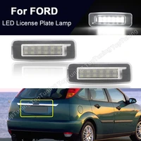 2pcs for ford focus mk1 1998 1999 2000 2001 2002 2003 2004 2005 led license plate light targa panel lamp error free