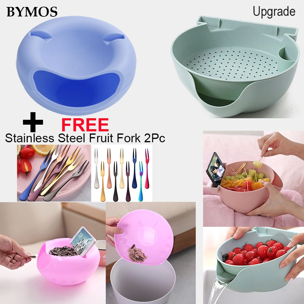 Творческая Чаша Блюдо двойная Слои сухие фрукты закуски семена контейнеры для