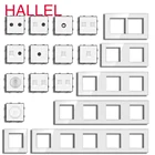 Индивидуальные Многокадровые Белые Стеклянные Панели Бесплатная Комбинация Скоростного Диммера Светодиодный Диммерный Переключатель 220 В Домашний Розеточный Телевизор  RJ45  Тел  Cat6