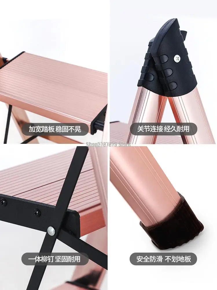 Многофункциональная складная лестница для дома утолщенная из алюминиевого