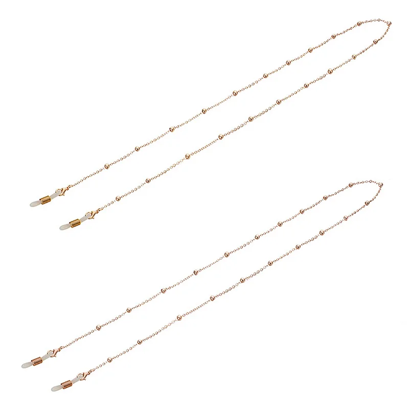 Регулируемая цепочка для очков Нескользящие металлические аксессуары