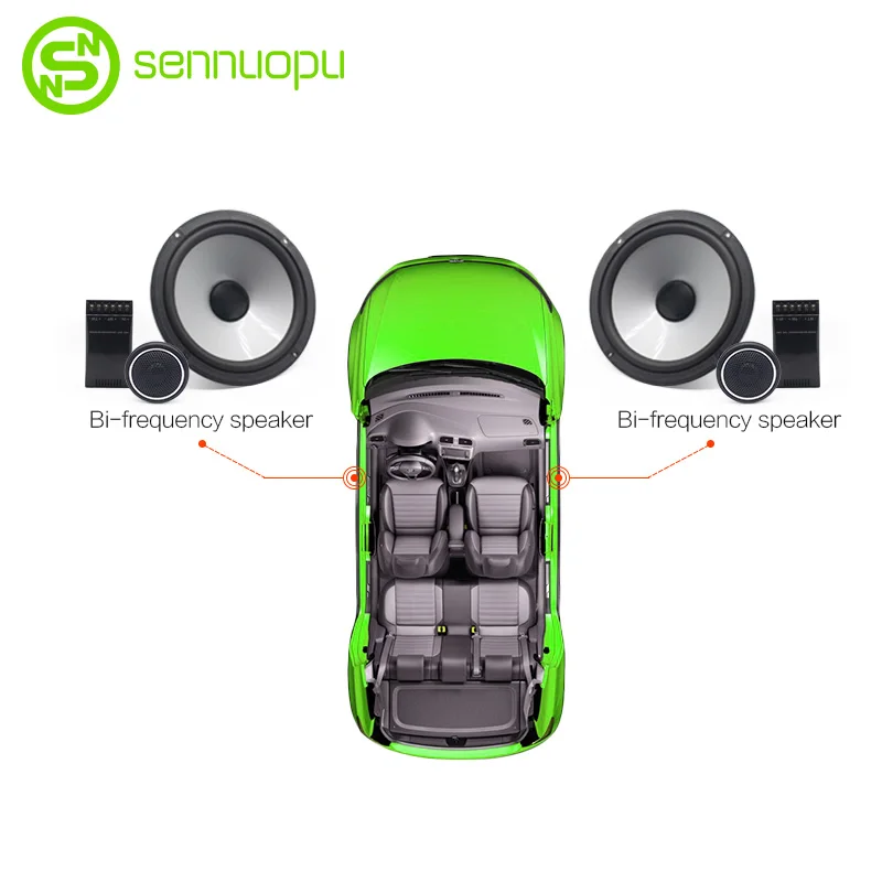 Автомобильные колонки Sennuopu пассивный кроссовер двухсторонний твитер 45 Вт каждый