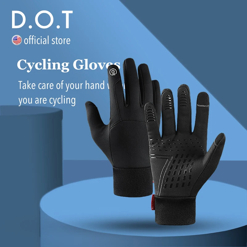 

D.O.T велосипедные перчатки с закрытыми пальцами, велосипедные перчатки, впитывающие пот, для мужчин и женщин, для велоспорта
